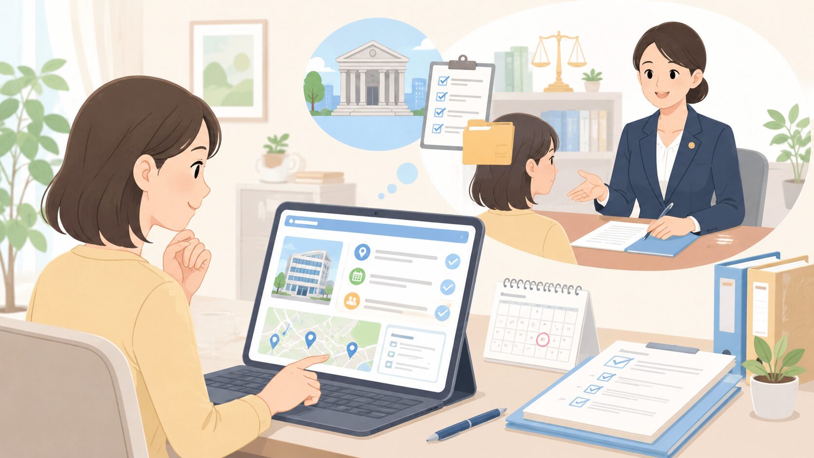 無料相談申込みフォームを調べたときに私が感じたことのイメージ画像
