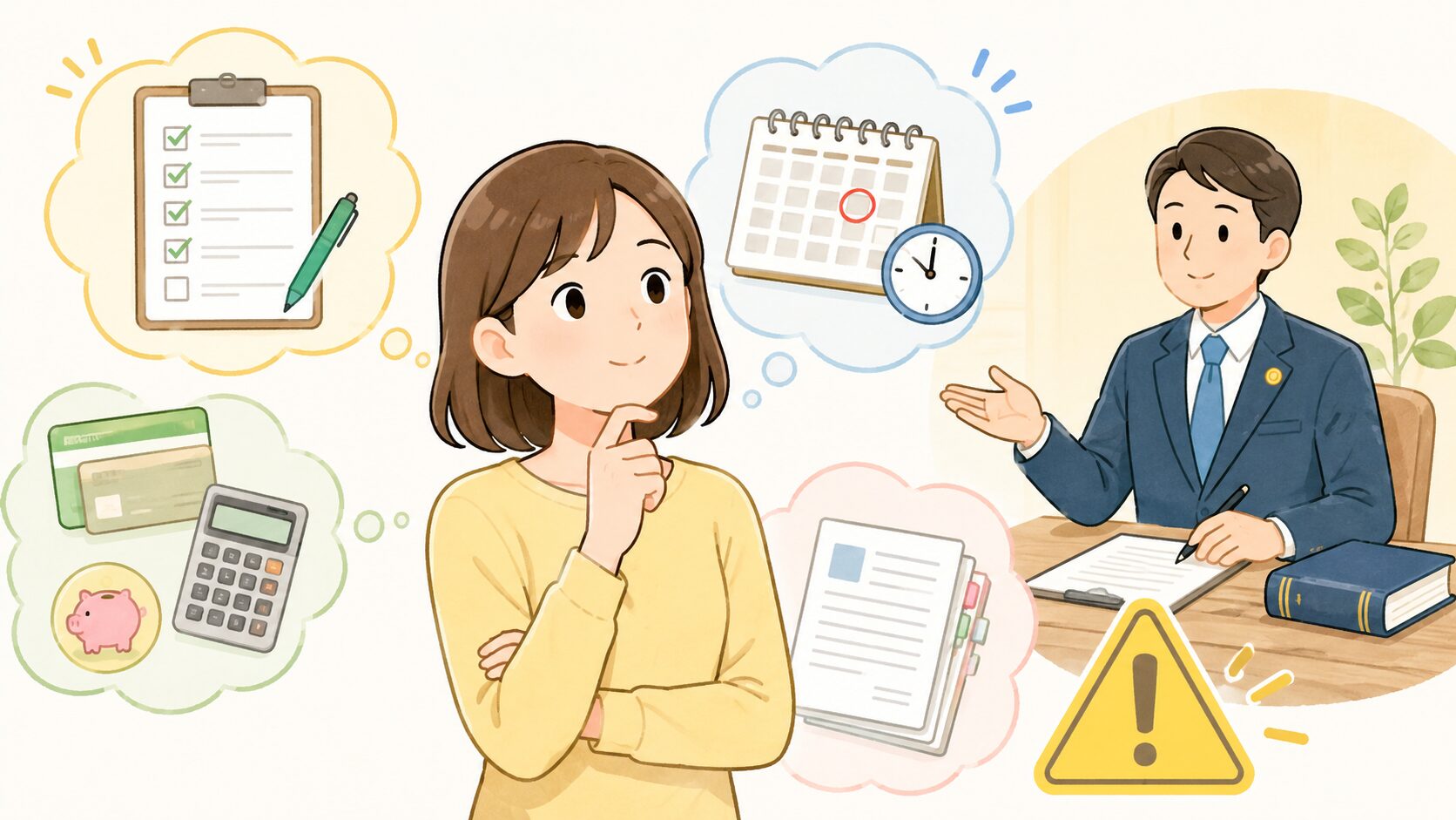 相談前に知っておきたい注意点のイメージ画像
