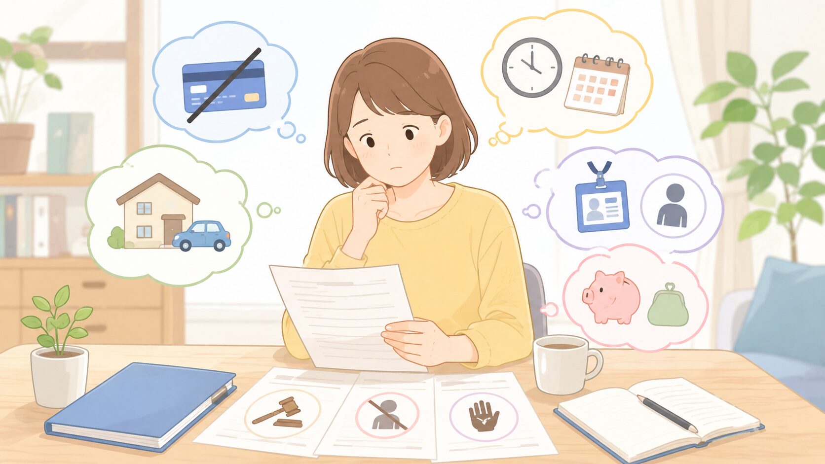 自己破産のデメリットとして確認しておきたい一般的な内容のイメージ画像