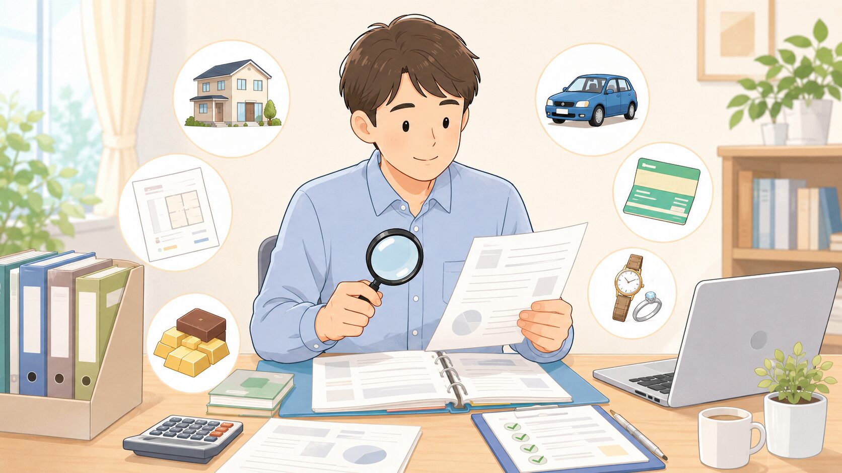 自己破産で過去に取得した財産の確認を求められることがありますのイメージ画像
