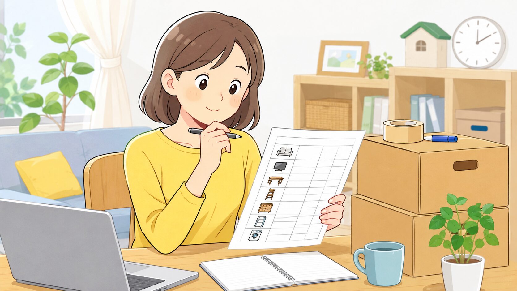 家財道具一覧表を作成した私の体験談のイメージ画像