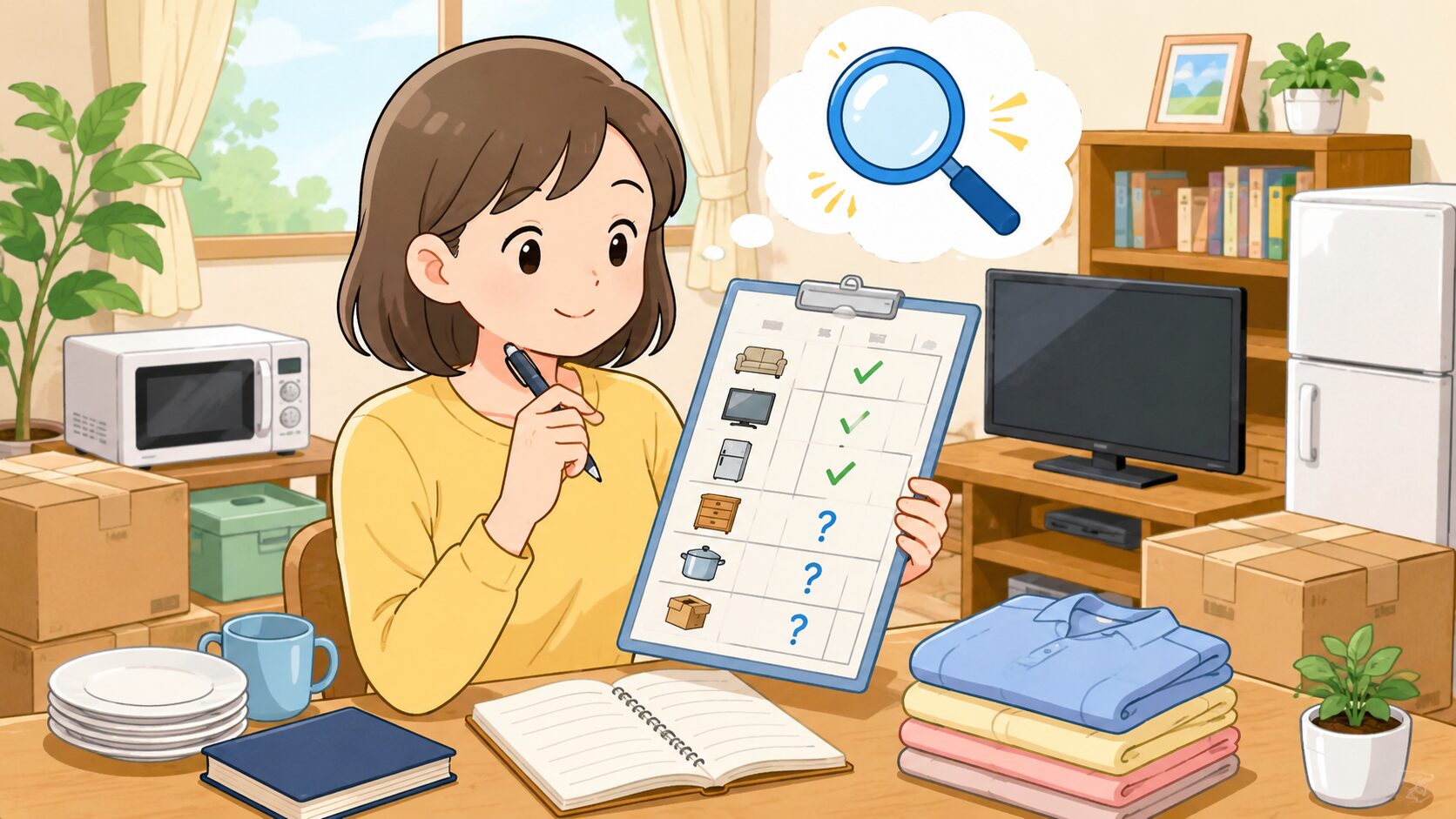 家財道具一覧表は分かる範囲を整理して不明点を確認しましょうのイメージ画像