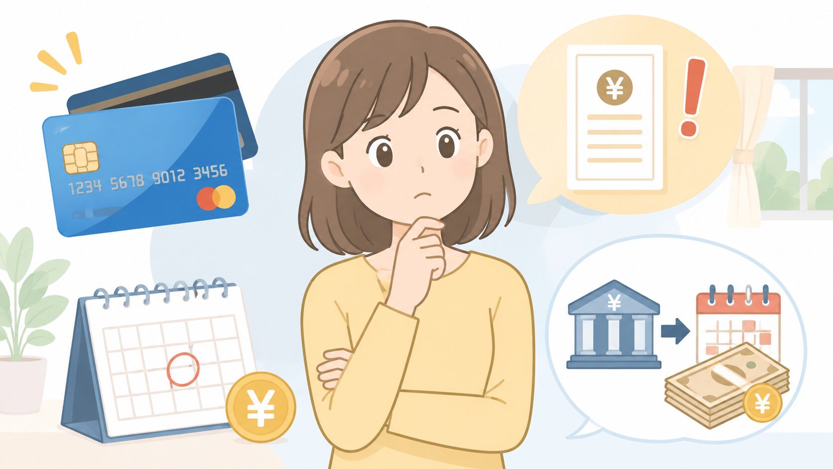 クレジットカードや返済に関して注意したいことのイメージ画像