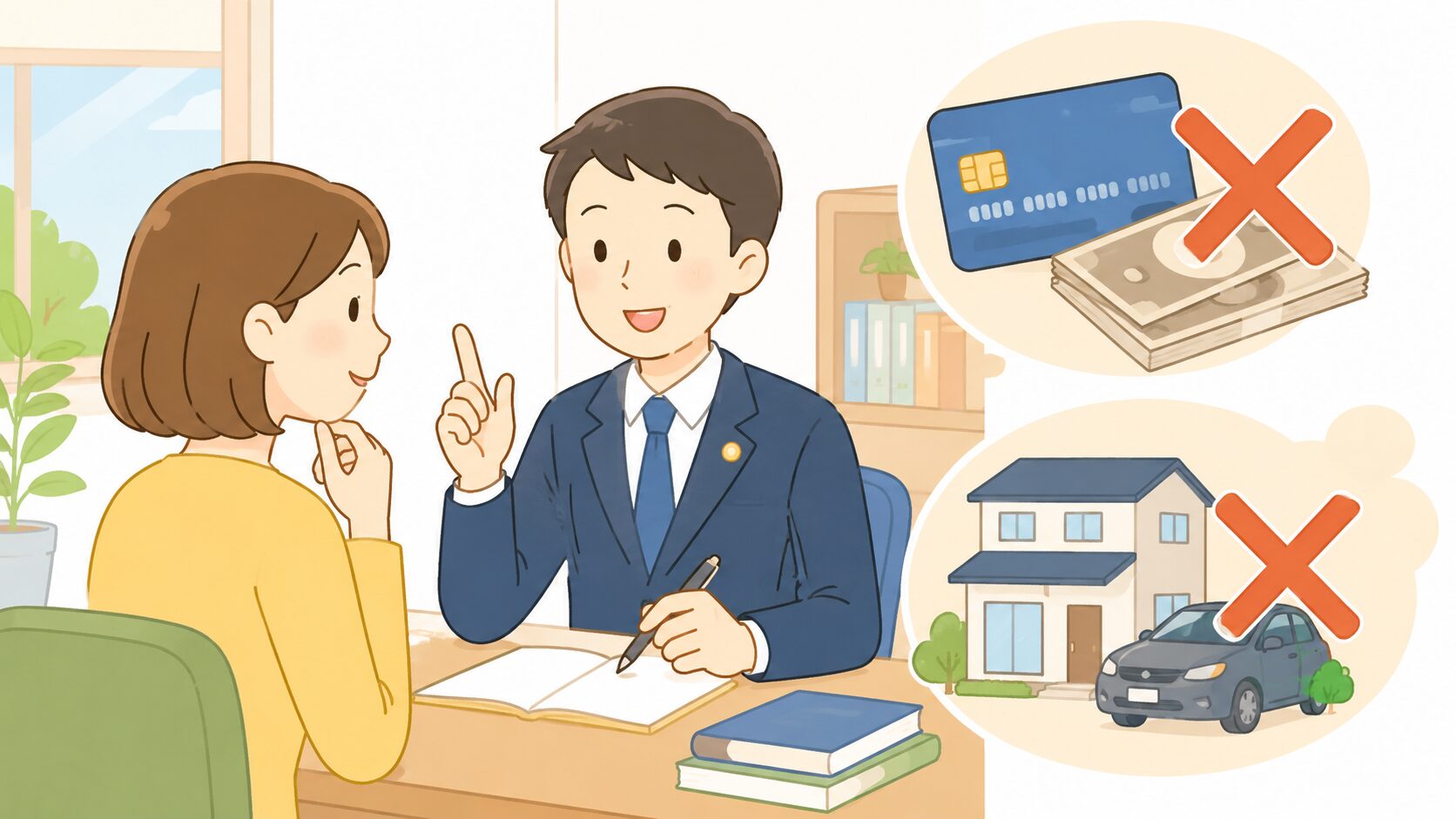 自己破産を相談した後の借入れや財産の処分で注意したいことのイメージ画像