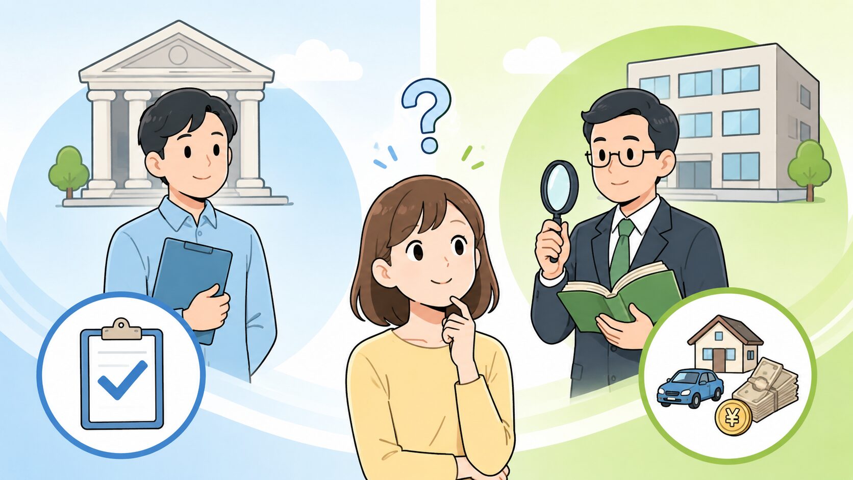 自己破産における同時廃止と管財事件の基本的な違いのイメージ画像