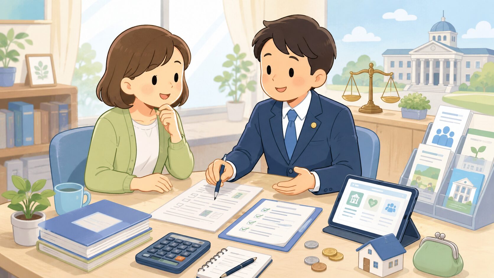 弁護士や司法書士費用等の立替制度と公的情報のイメージ画像