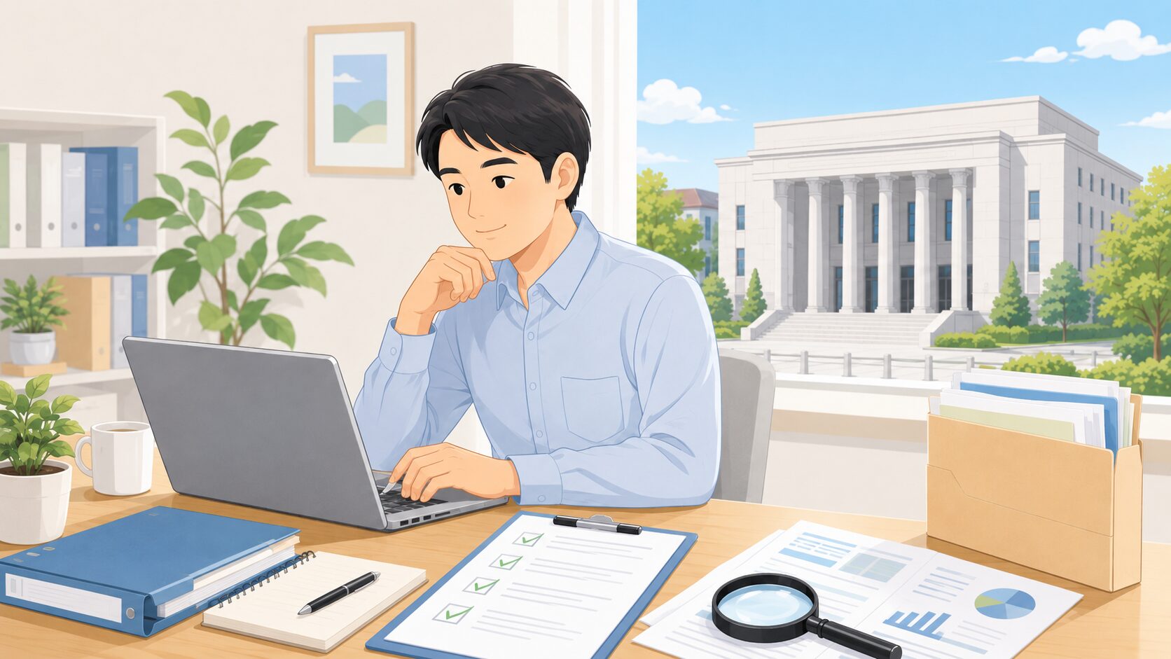 自己破産の手続は裁判所の公的情報も確認するのイメージ画像