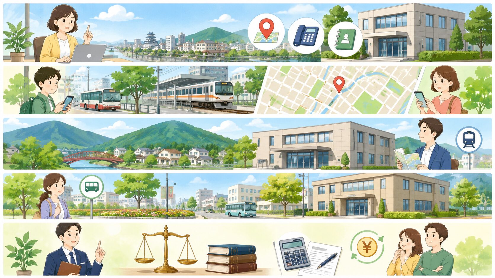 法テラス岐阜の所在地と電話番号を一覧で確認するのイメージ画像