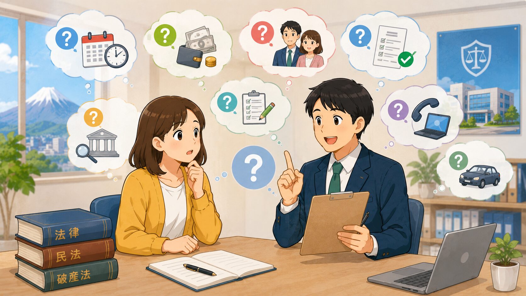 法テラス静岡へ相談するときによくある疑問を整理するのイメージ画像