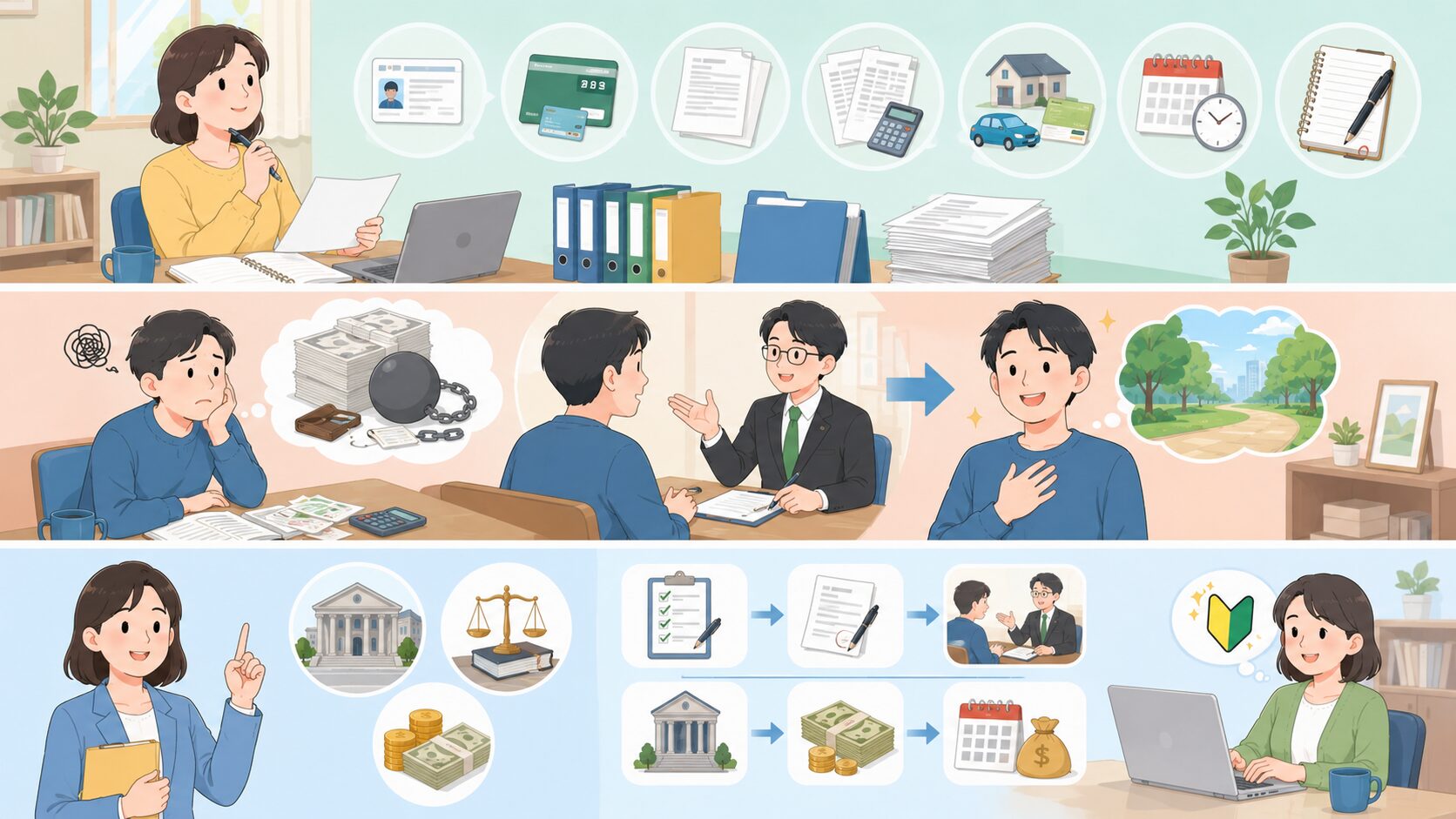 法テラス大阪へ相談する前によくある準備を整理するのイメージ画像