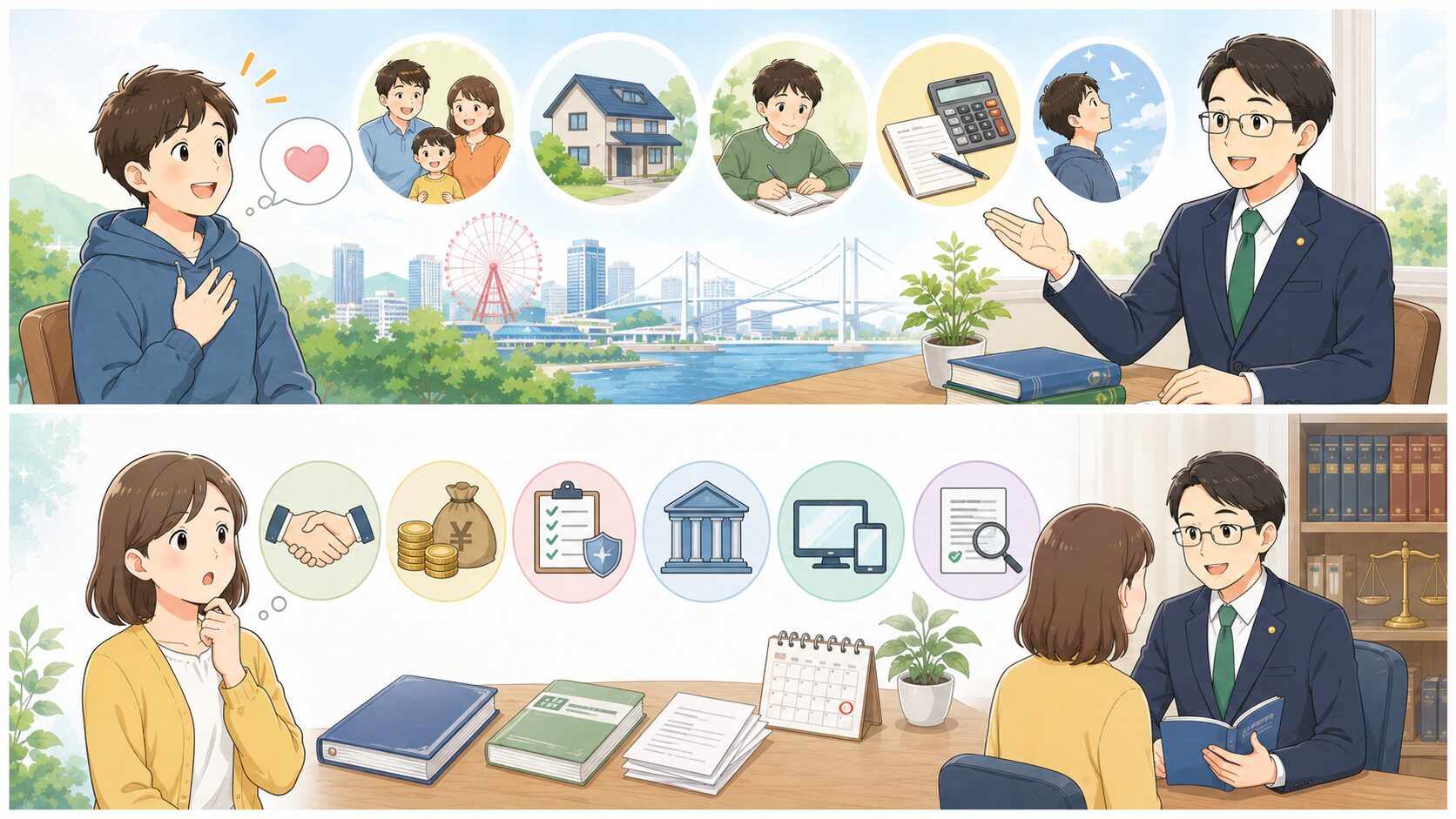 弁護士や司法書士費用等の立替制度と公的情報を確認するのイメージ画像