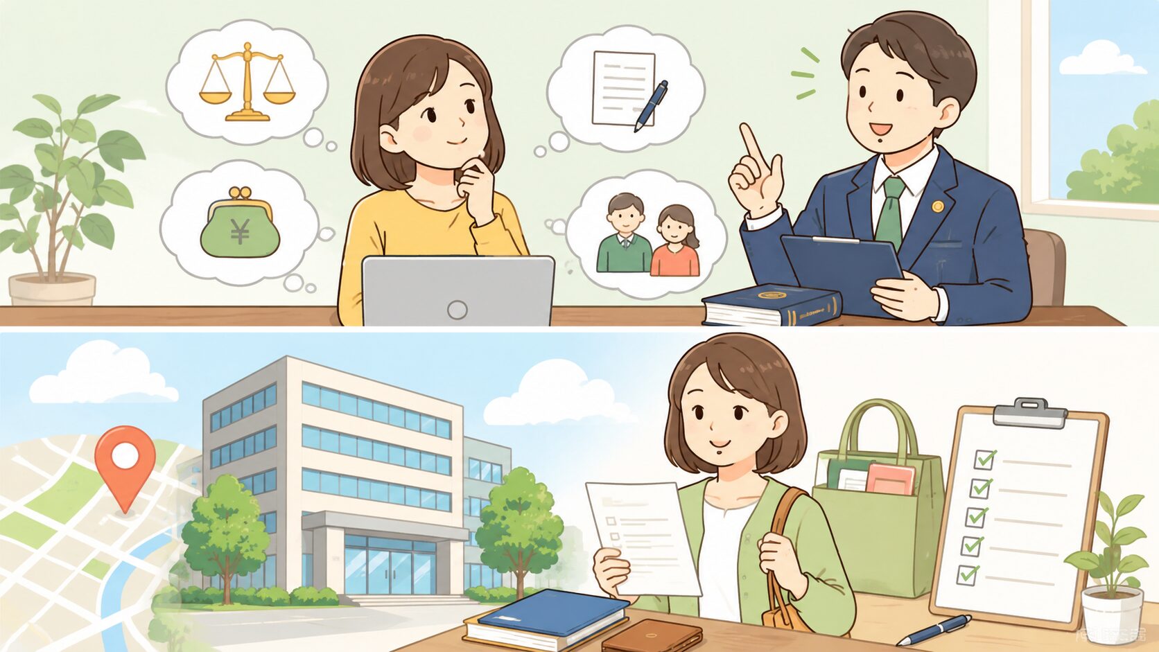 法テラス兵庫へ相談するときによくある疑問を整理するのイメージ画像