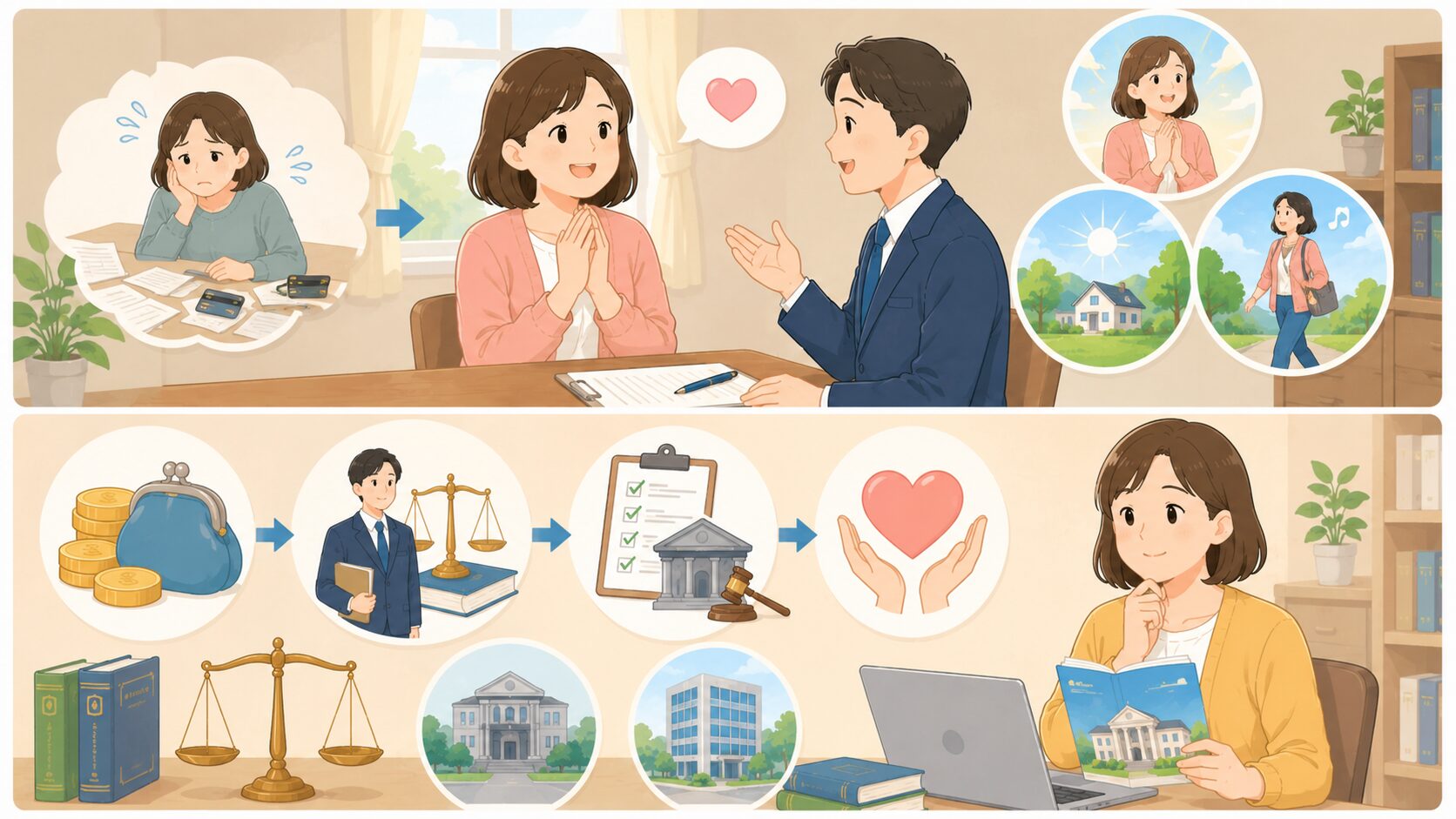 自己破産を相談してよかったと感じた私の体験談のイメージ画像