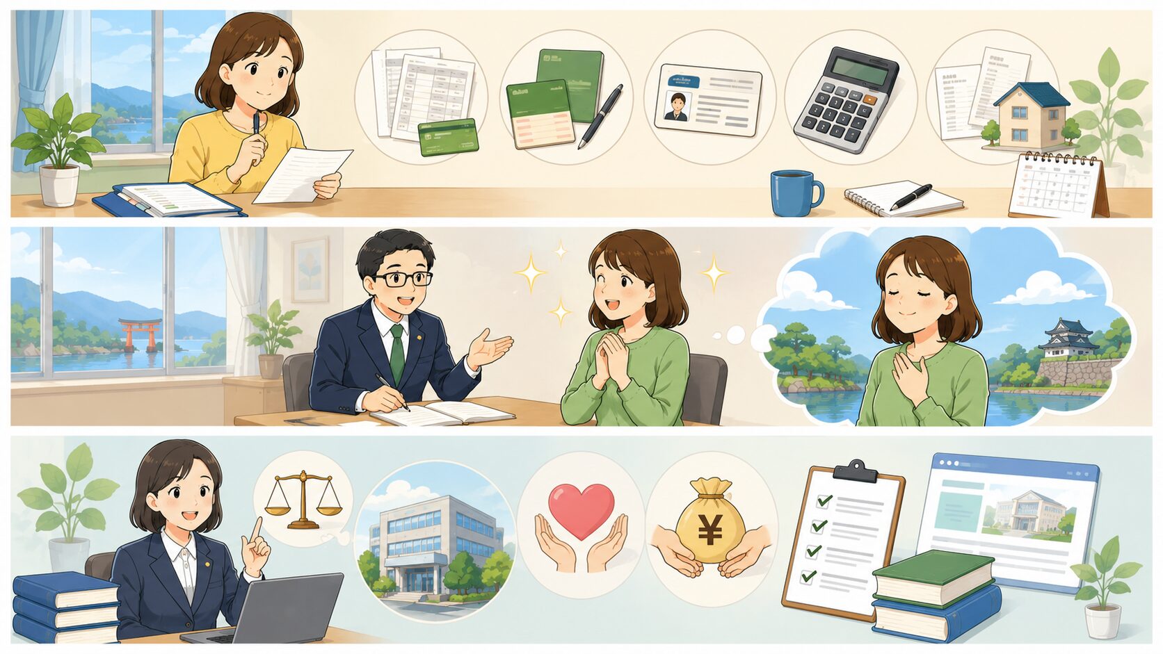 法テラス島根へ相談する前に準備しておきたいことを整理するのイメージ画像