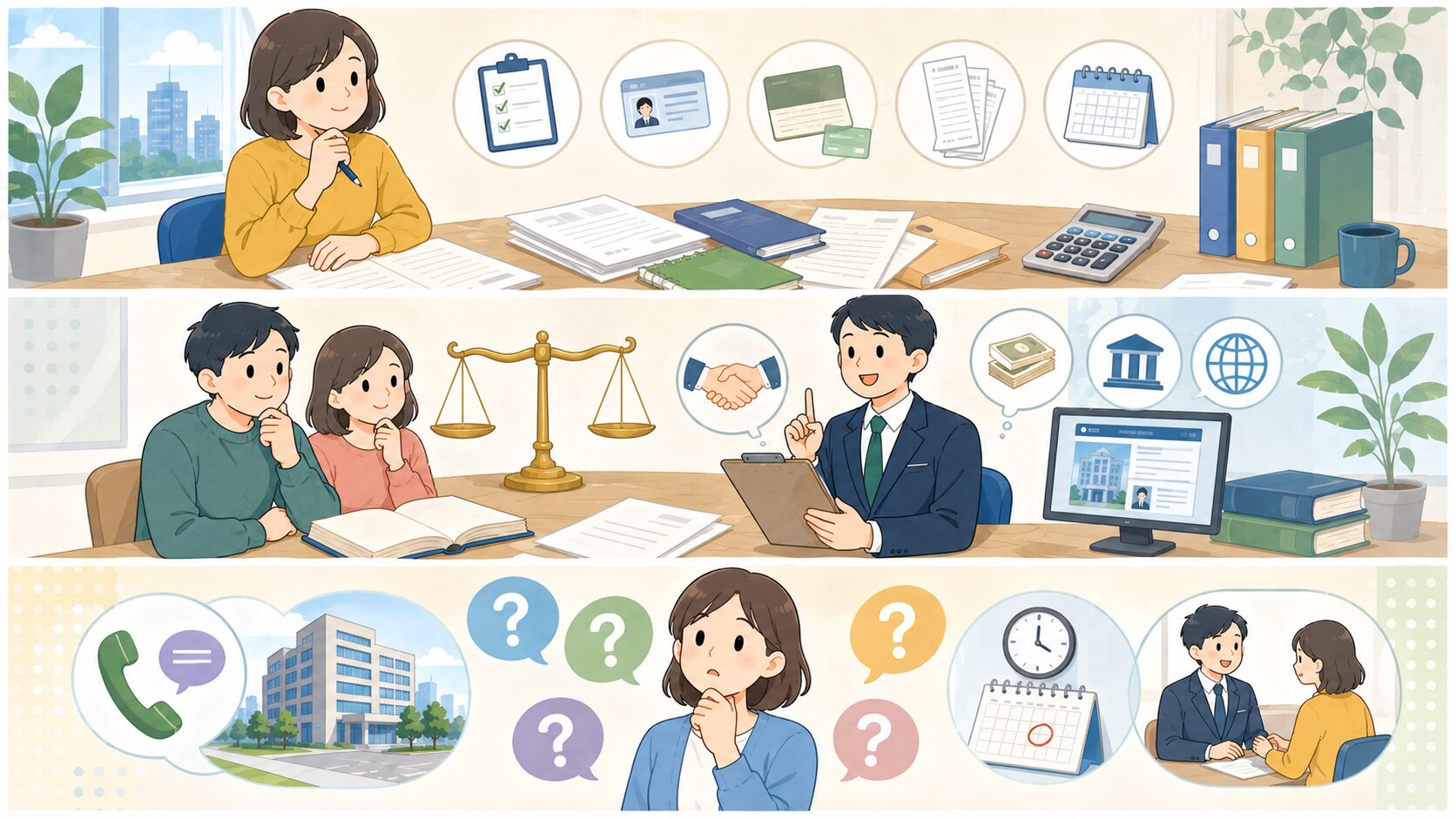 法テラスへ相談する前に準備しておきたいことを整理するのイメージ画像
