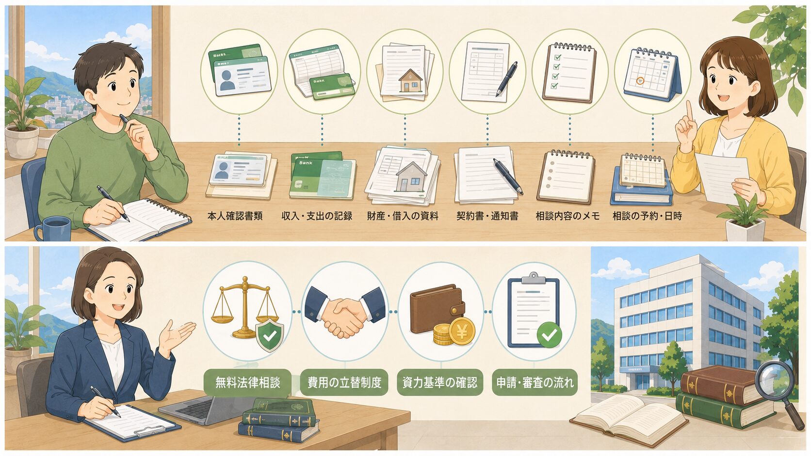 自己破産や法律相談を考えた私が準備してよかったと感じたことのイメージ画像