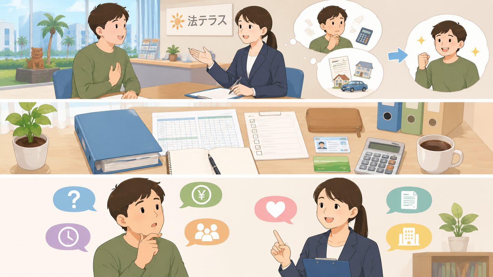 法テラスへ自己破産を相談した私の体験談のイメージ画像