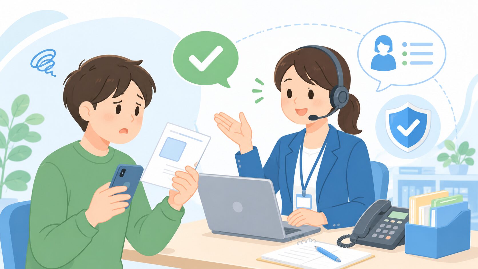 架空請求が疑われるときに利用できる相談窓口がありますのイメージ画像